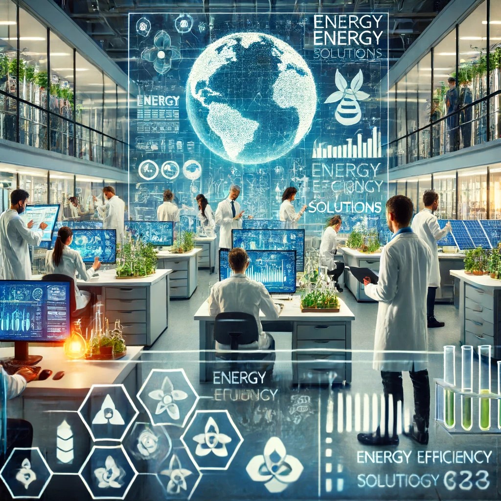 DALL·E 2024-06-16 18.54.14 - A research laboratory focusing on sustainable technology, where scientists are developing new energy solutions. The lab is bustling with activity, fea